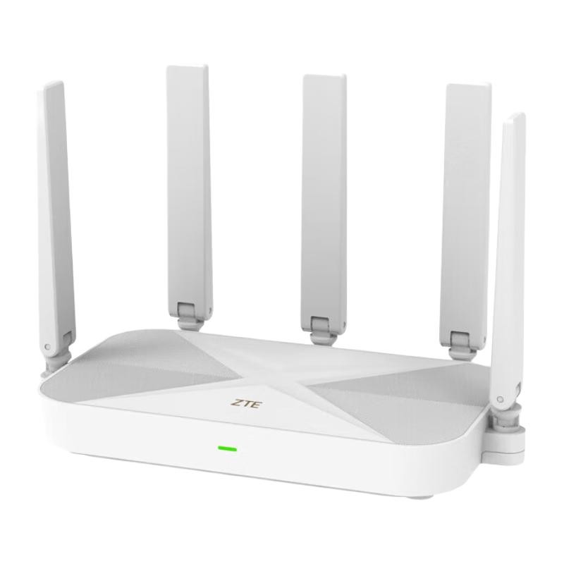 中兴 AX3000 巡天版 双频3000M 家用千兆Mesh无线路由器 Wi-Fi 6 单个装 白色