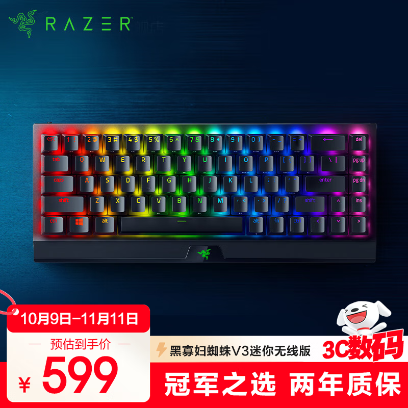 Razer 黑寡妇蜘蛛V3迷你无线版