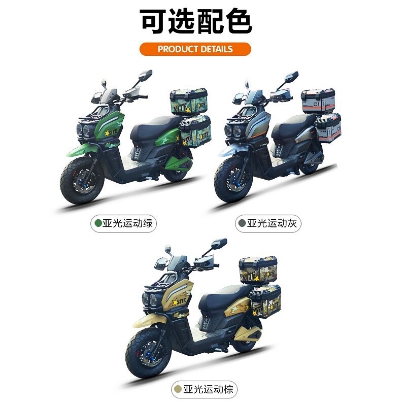 锡特坦克高速高配电摩成人专用超长续航电动车双人油冷电动摩托车