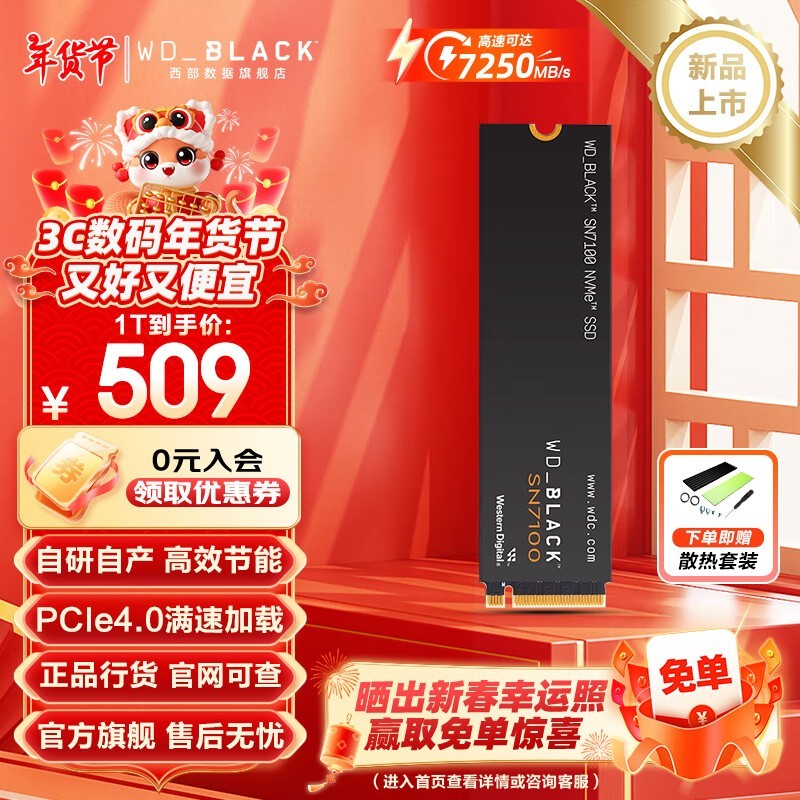 ����SN5100 1TB SSDֱ��400Ԫ