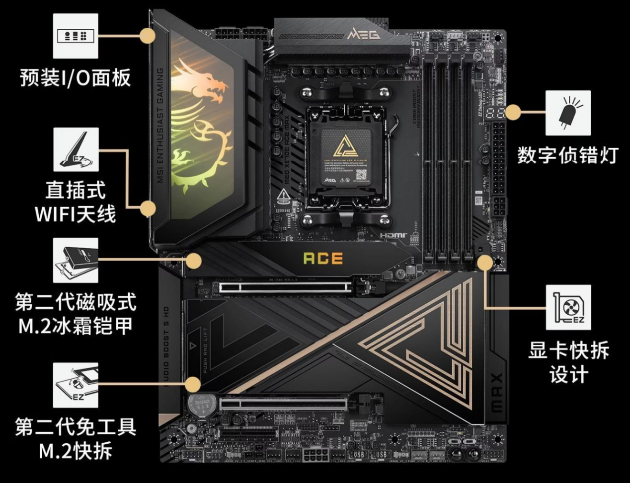 微星MAG X870E ACE MAX战神主板首发,定义AM5平台新标杆