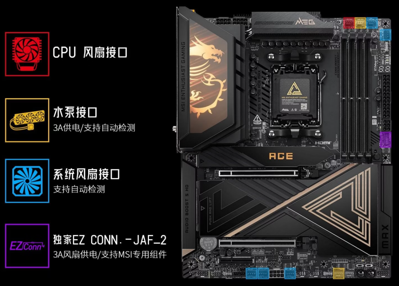 微星MAG X870E ACE MAX战神主板首发,定义AM5平台新标杆