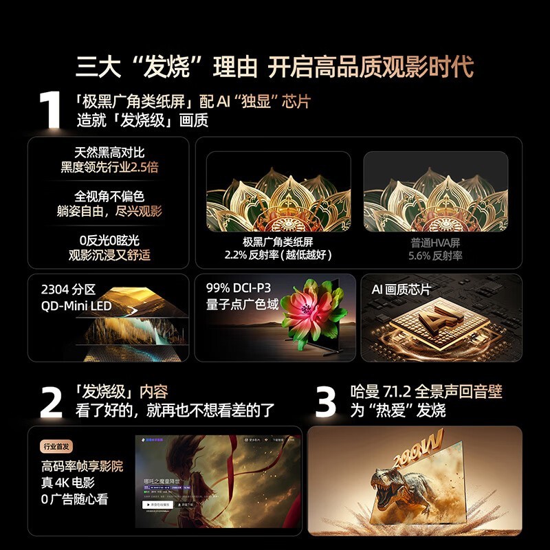 创维75A6F Pro 75英寸巨幕电视