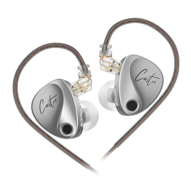KZ Castor 双动圈哈曼曲线 HiFi耳机 银色 3.5mm