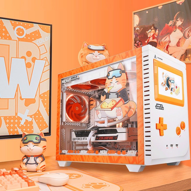 七彩虹 橘猫主机i5 12400f 13400f 12600kf rtx4060 5060ti 5070显卡电脑主机组装电脑台式机游戏整机diy装机