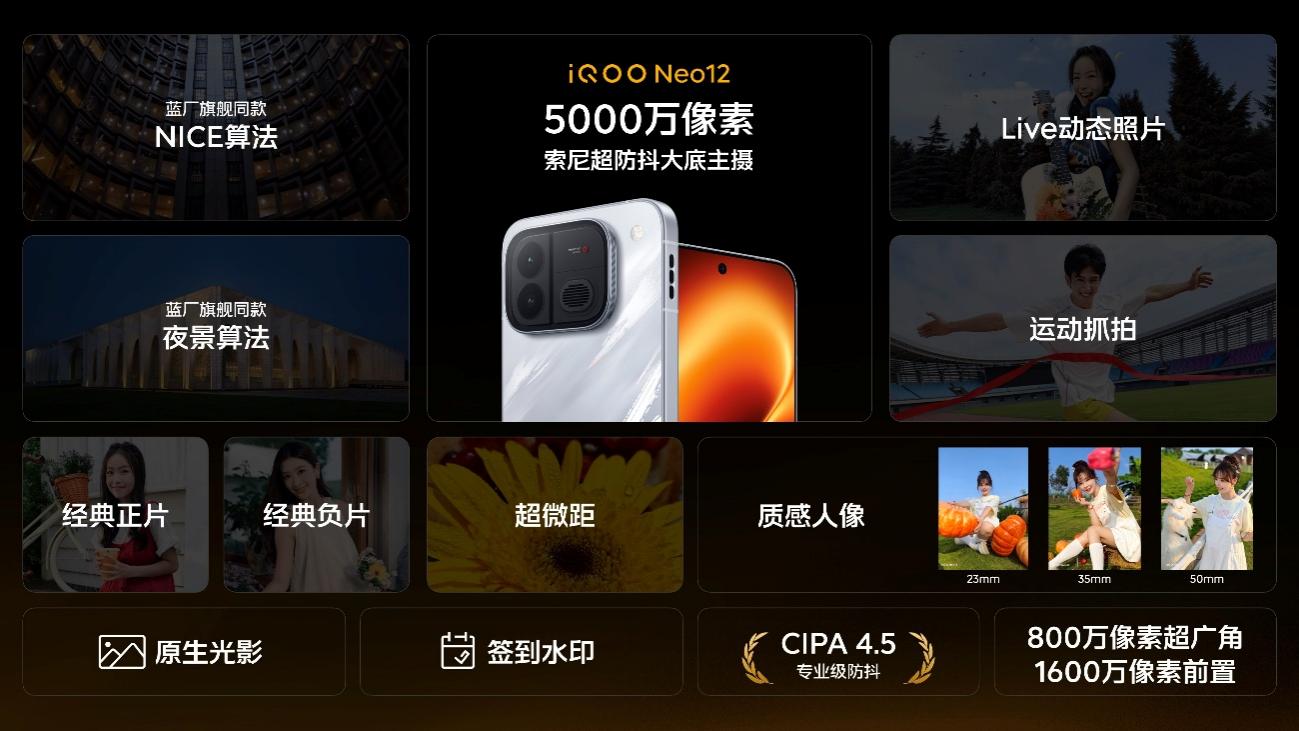 新一代冰穹风冷散热系统+旗舰双芯,iQOO Neo12正式发布
