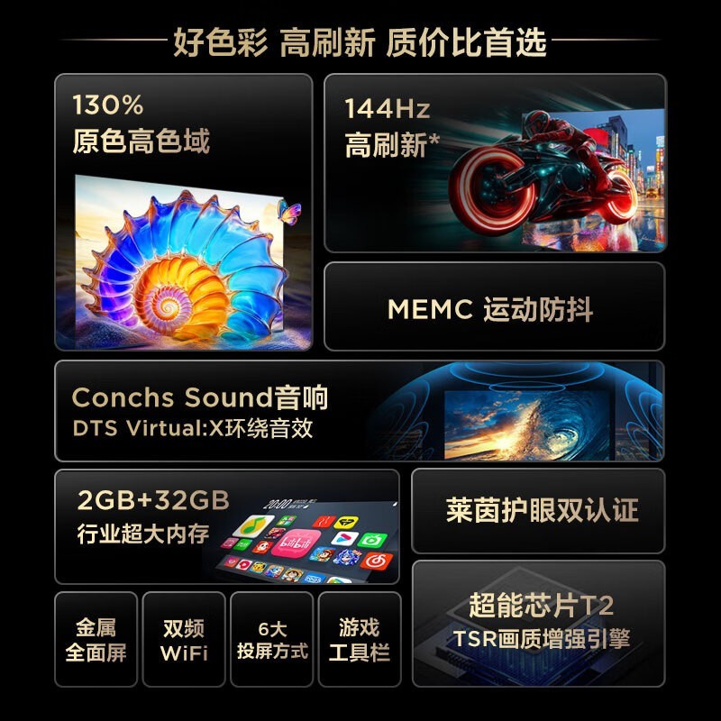 TCL 65 Ӣ�� 4K �������������� 1679.2 Ԫ