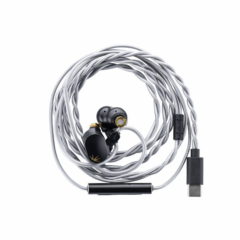 水月雨 竹2 HiFi 有线耳机 可换线 铝镁振膜 DSP解码