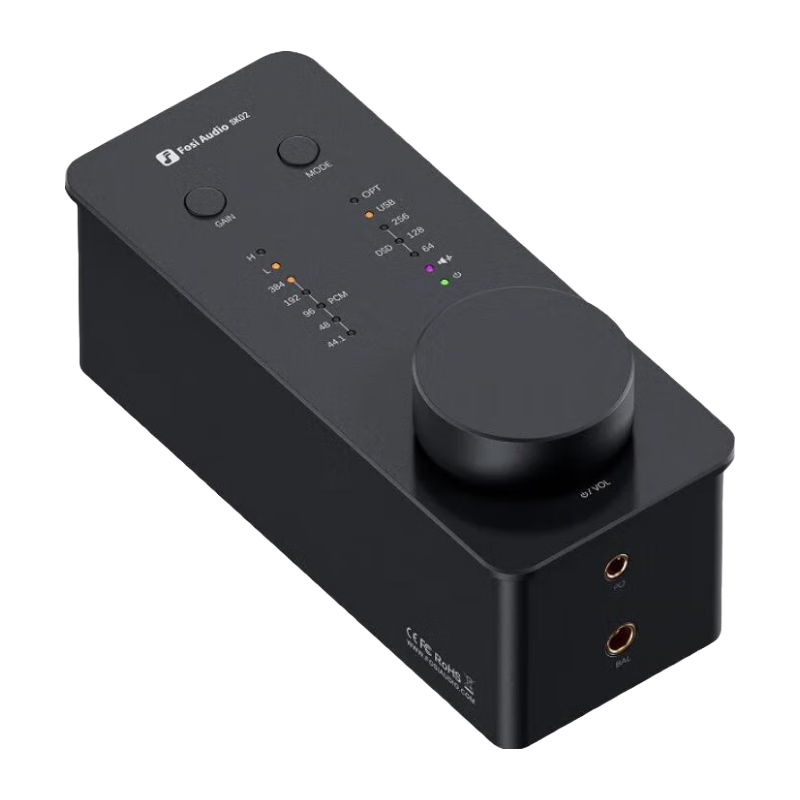 弗西音频 SK02台式解码耳放一体机 桌面DSD音频解码器无损HIFI发烧便携耳放 4.4平衡耳机放大器 黑色