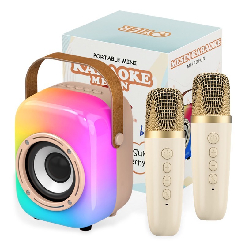 无线蓝牙音箱话筒音响一体麦克风家用K歌唱歌儿童户外套装家庭KTV