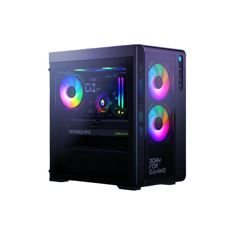 雷神 黑武士猎刃Pro台式机主机i9酷睿RTX5070/5060Ti显卡32G内存1TB大容量固态游戏电竞办公商用电脑台式主机