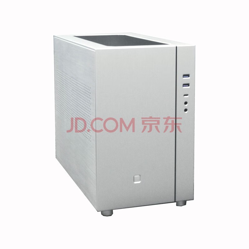 SKTC 铝秀才 S200铝铁滑盖式电脑机箱MATX主板ATX电源160散热器长显卡游戏电脑机箱 银色双铝