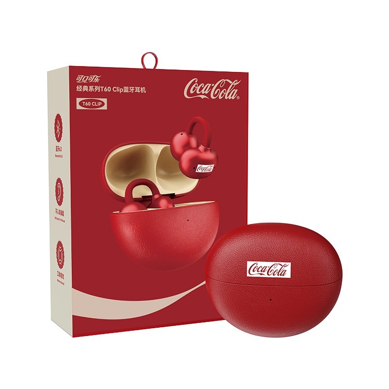 可口可乐 正版授权 T60 Clip 夹耳式 蓝牙耳机 贺岁系列