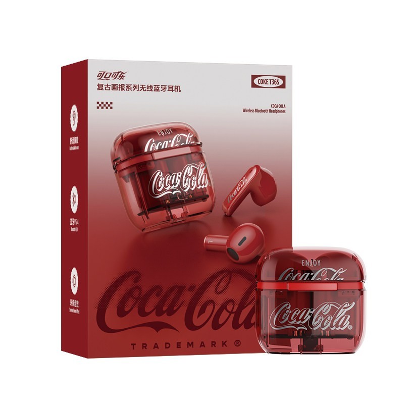 可口可乐 无线蓝牙耳机T36S 蓝牙耳机 迷你