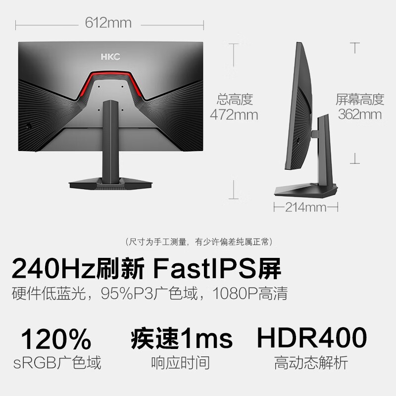 HKCӥG27H3S羺ʾ240Hzˢ1msӦ