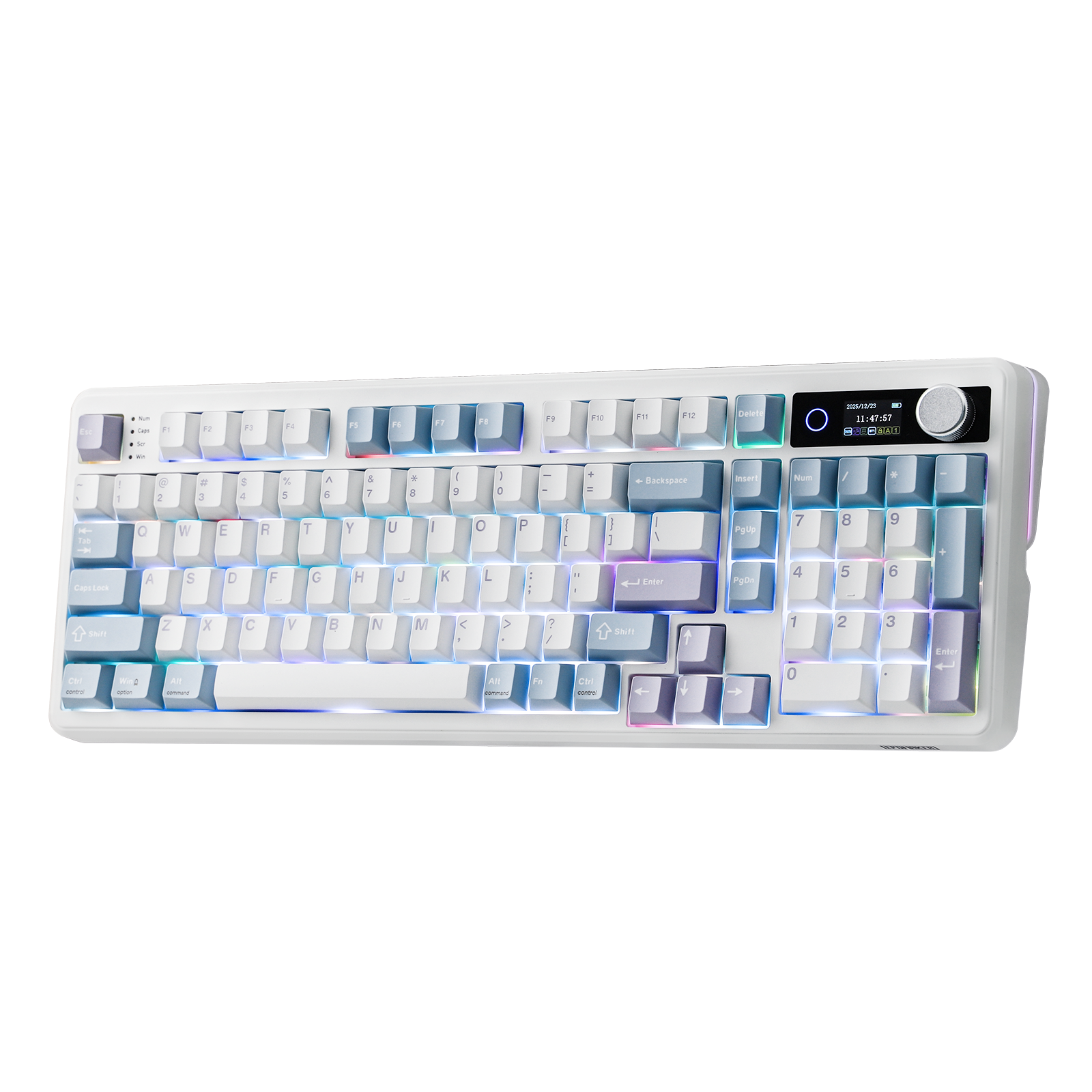 EPOMAKER TH99pro机械键盘客制化无线三模蓝牙旋钮热插拔办公游戏