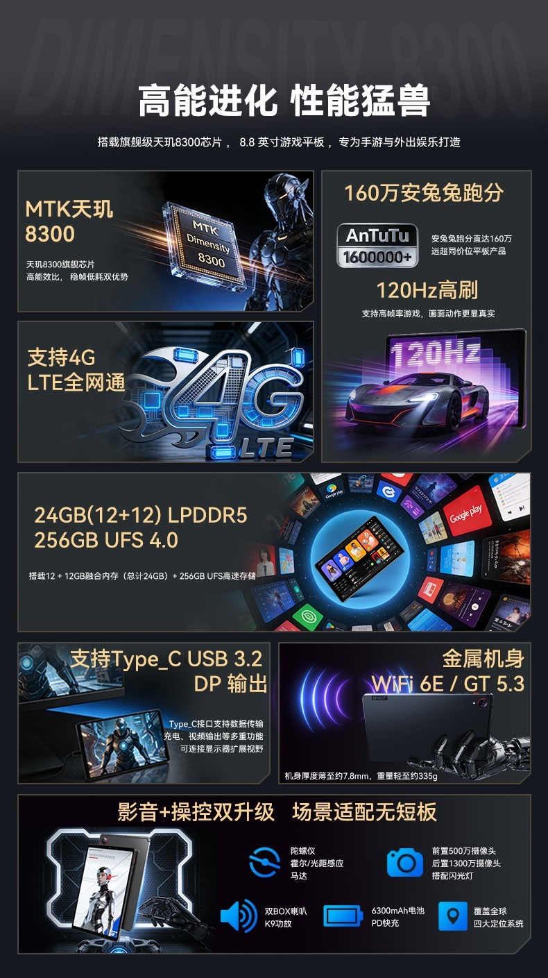 电竞高刷通讯小平板！BNCFBPad GT京东首发国补后仅1826.65元碾压mini