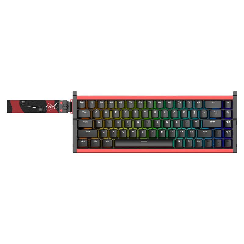 irok MG68全铝CNC无线磁轴热插拔机械键盘RGB MG68 MAX黑色