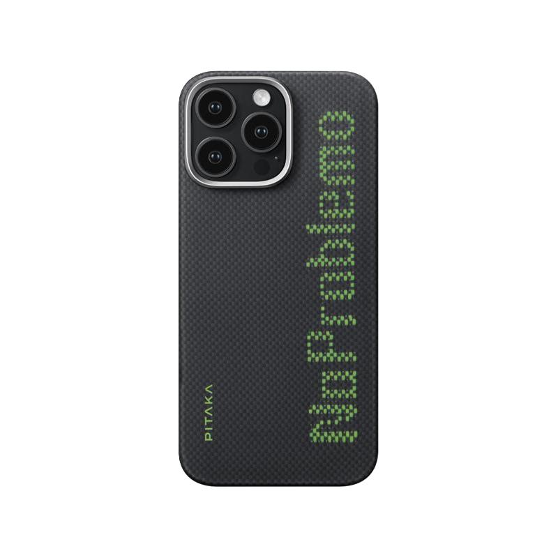 PITAKA Aries联名 iPhone 16 Pro发光纤维Magsafe磁吸手机壳