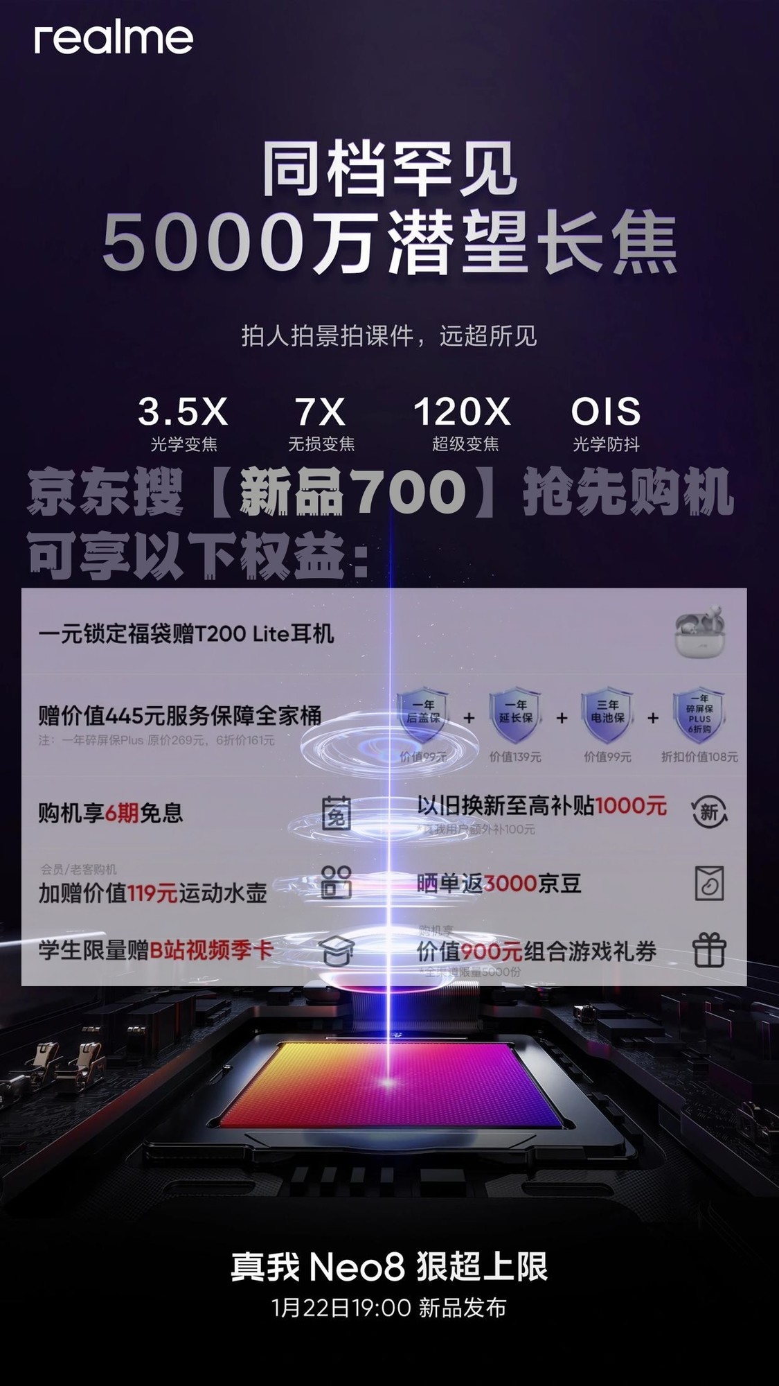 真我Neo8怎么买?参数曝光:8000mAh电池+潜望长焦,还有三星165Hz屏幕
