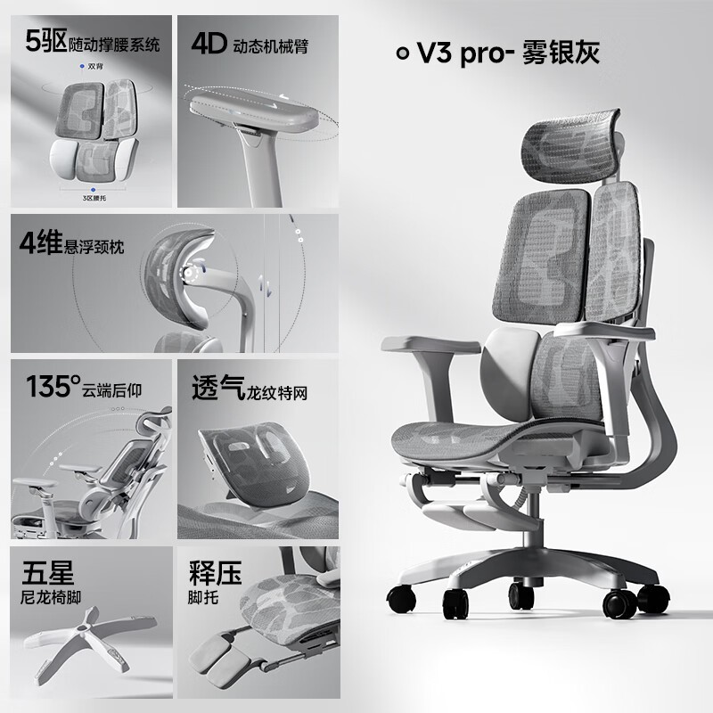 爱果乐Pro人体工学椅,补贴后764元