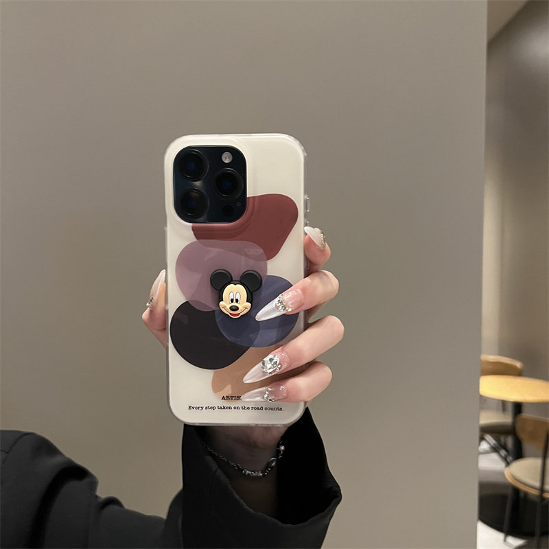 黑棕颜料色块适用苹果17pro手机壳iPhone16pro斜挎可背带挂绳15pro秋冬款17promax复古14pro卡通13保护套