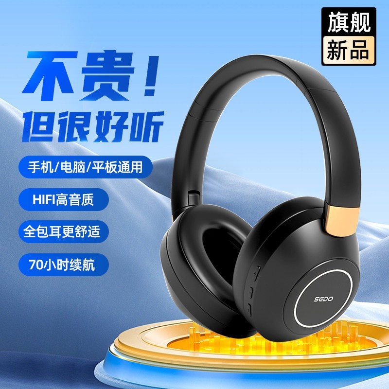 AIBEN P5ANC主动降噪无线蓝牙耳机电竞游戏专用头戴式手机电脑通用