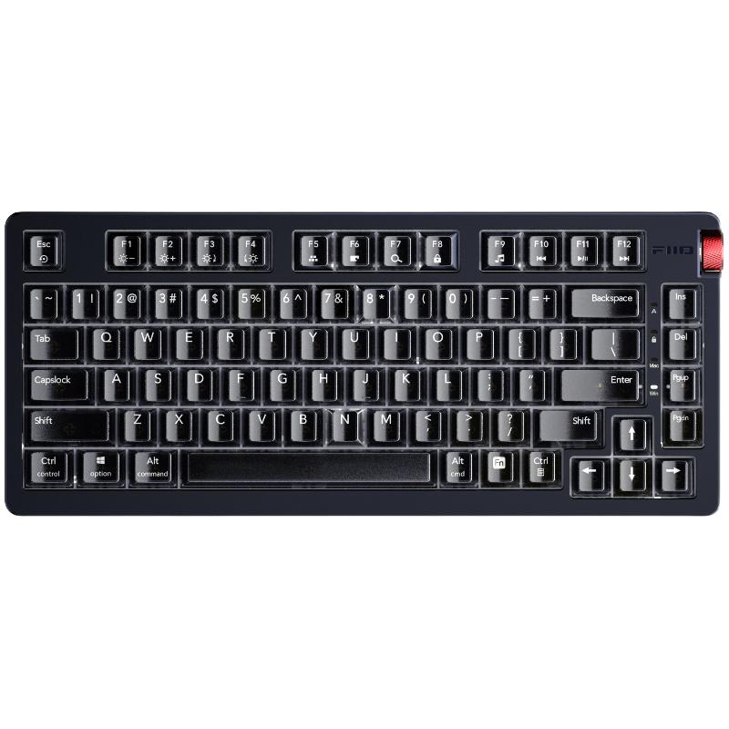 飞傲 KB3 HiFi版 81键 音乐机械键盘 黑色 佳达隆 Gpro3.0黄轴 RGB