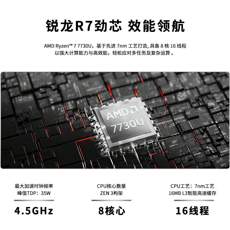 极摩客R7-7730U迷你主机1699