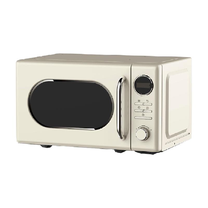 美的 家用小型迷你小尺寸转盘式光波炉 M2F 杏色 20升