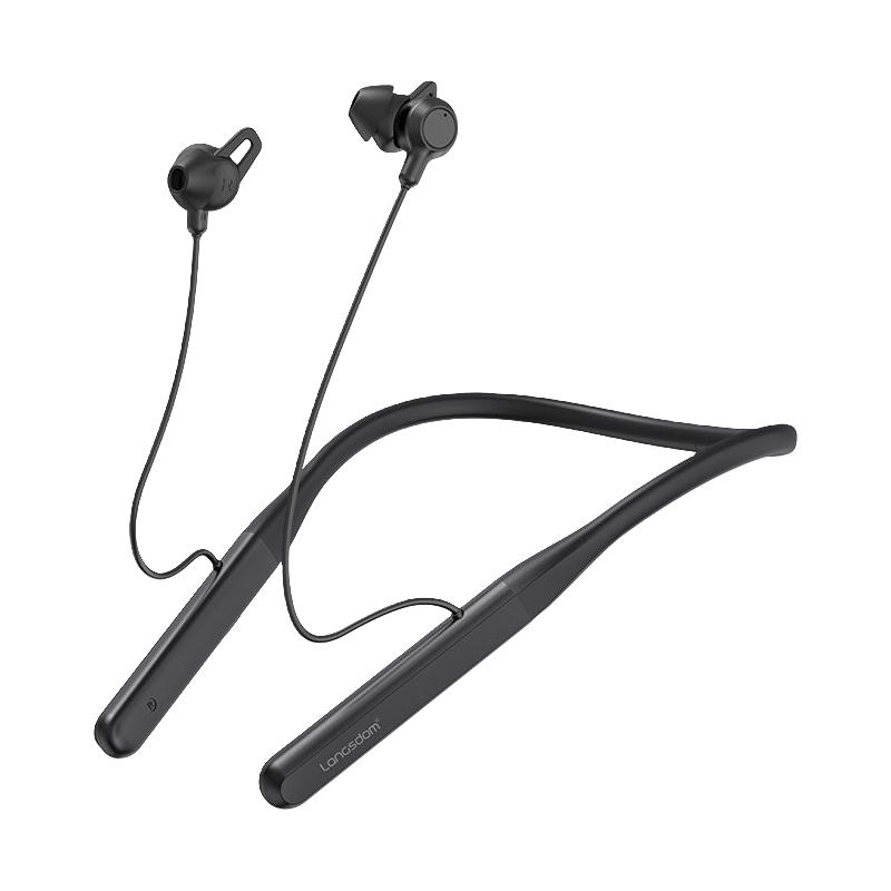 兰士顿 蓝牙耳机无线运动半入耳式挂脖颈挂式跑步大容量电池长续航