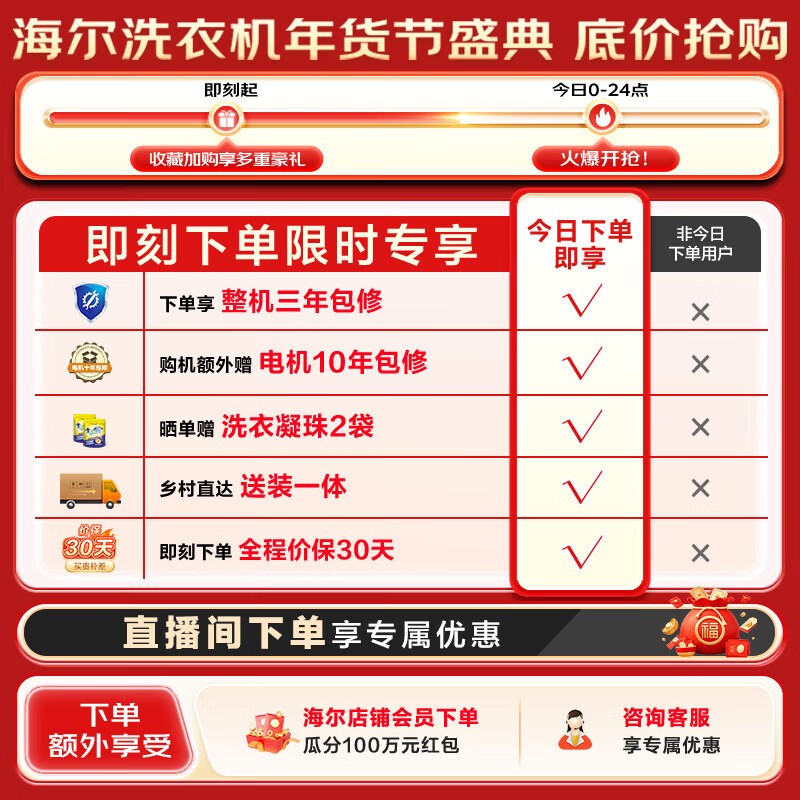 海尔云溪4.0双智投洗烘一体机