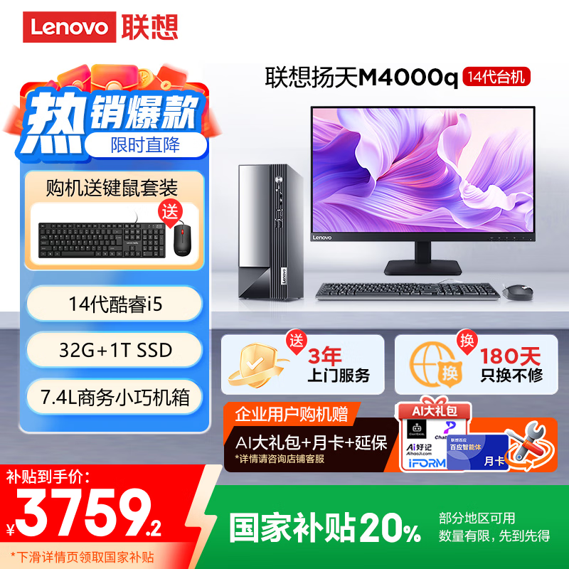  M4000q 14(i5 14400/32G/1TB SSD/23Ӣ)
