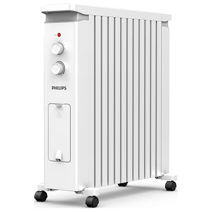 飞利浦 取暖器/电暖器/电暖气片家用 节能静音整屋供暖 12片电热油汀AHR3144YA