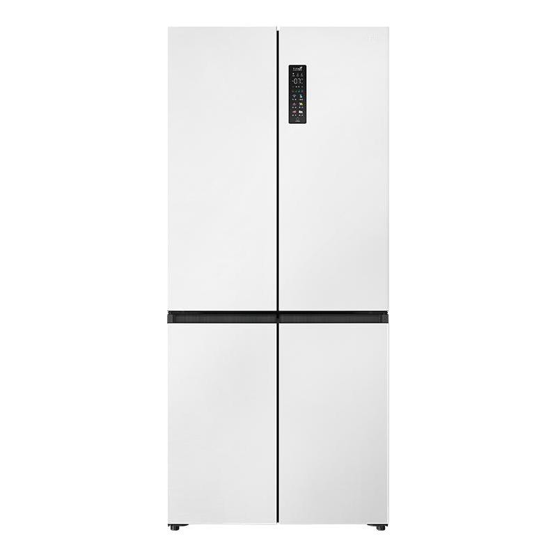 TCL 455升嵌入式超薄冰箱十字对开门白色冰箱家用大容量一级双变频