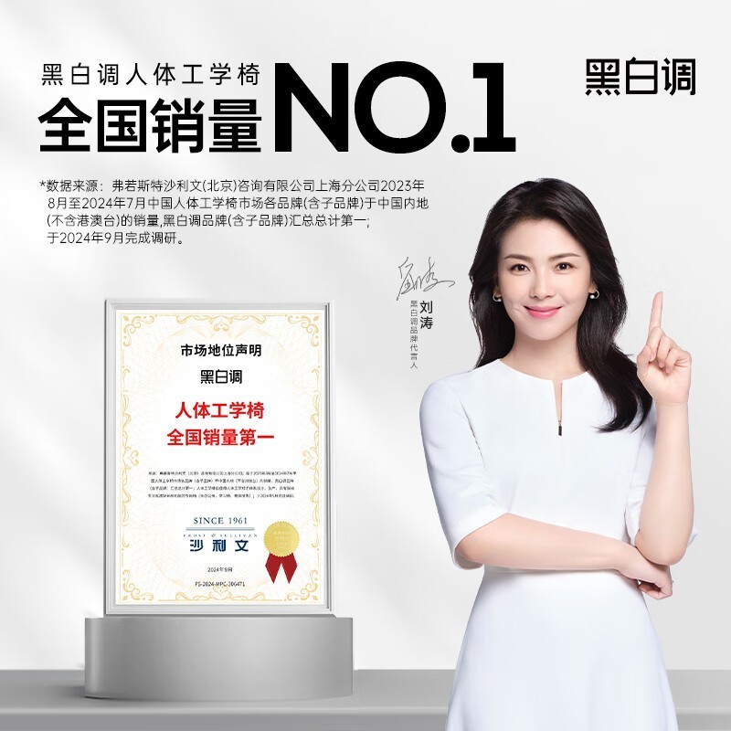 黑白调P2 Pro人体工学椅540元