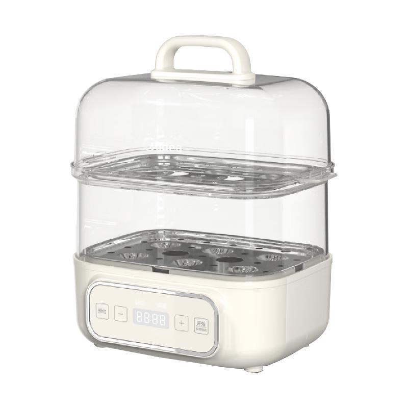 美的 煮蛋器蒸蛋器 双层家用迷你小蒸锅MZ-ZDE2015D