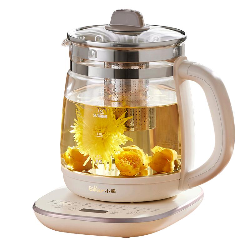 小熊 养生壶2L大容量煮茶壶多功能家用烧水壶办公室煮茶器2025