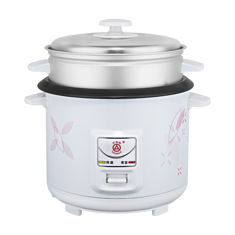 三角牌 电饭煲家用迷你老式 电饭锅小蒸煮电锅宿舍用 不粘内胆带蒸笼