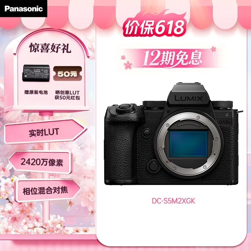 Panasonic LUMIX S5M2X΢��ֱ��2600Ԫ