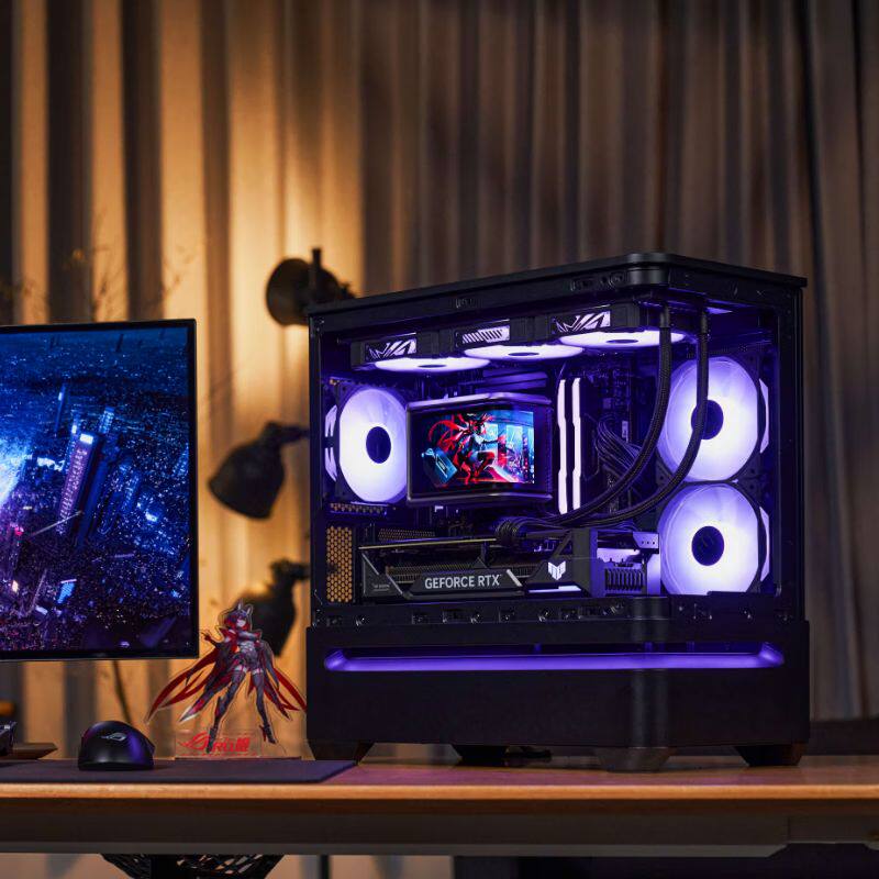 ROG 灵光岛主机 AMD 9700X/RTX5070/5070Ti/5080悬浮式曲面海景房三角洲无畏契约DIY电脑玩家国度旗舰店