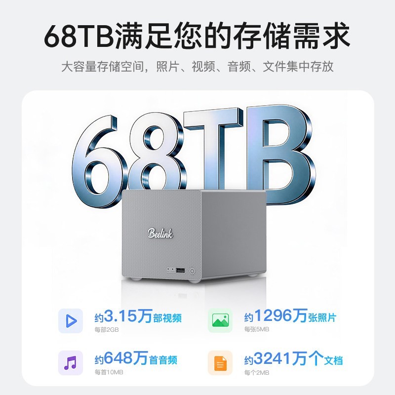 零刻 ME Pro J5005 双2.5G网口 NAS