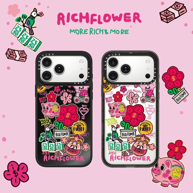 CASETiFY RICH FLOWER 新年发发发 适用于苹果iPhone17ProMax/17Pro/Air/16ProMax/16Pro/15ProMax手机壳