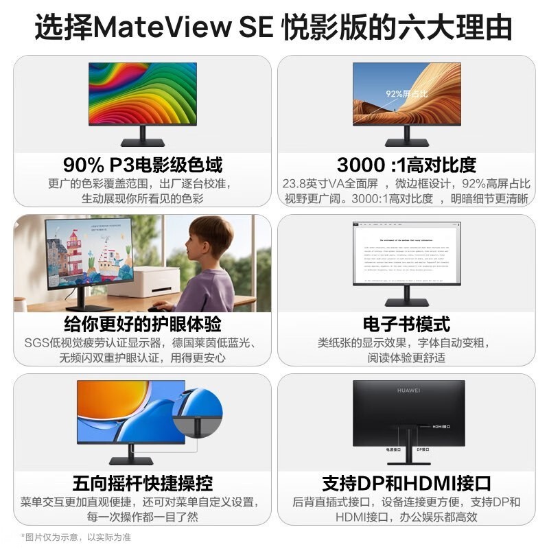 ΪMateView SEӰʾɫ۰칫ѡ