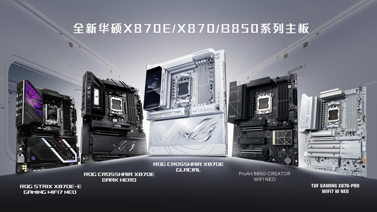 ROG X870E GLACIAL主板获CES2026创新奖,华硕AMD 800系新品发布