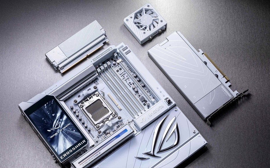 ROG X870E GLACIAL主板获CES2026创新奖,华硕AMD 800系新品发布