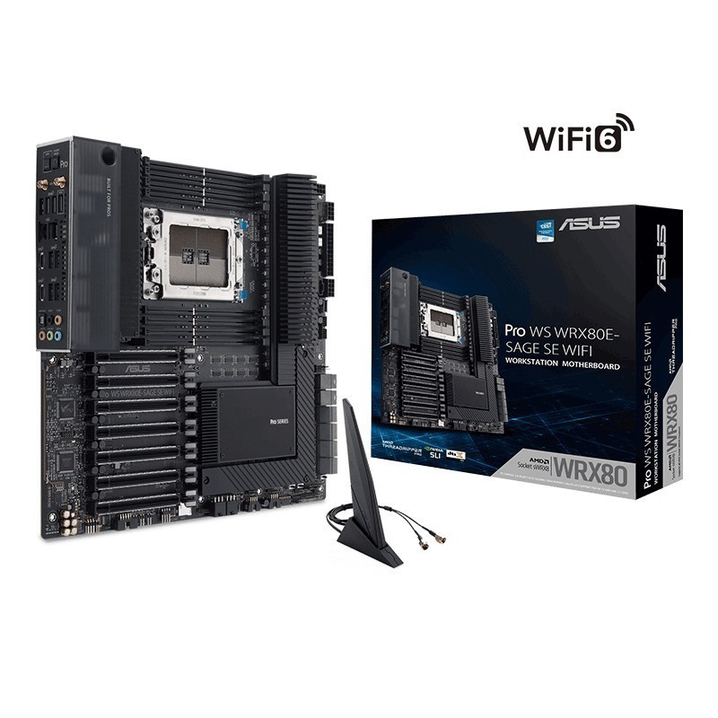 华硕/ASUS Pro WS WRX80E-SAGE SE WIFI sWRX 工作站主板 华硕 Pro WS WRX80E-SAGE SE
