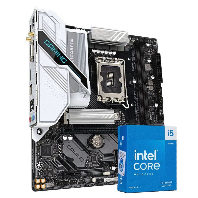 技嘉 I5 14600KF CPU+技嘉B760M GAMING WIFI PLUS GEN5主板套装