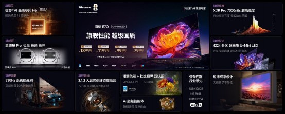 海信E7Q系列发布：7999元起的 “旗舰刺客” 破解高端电视选购难题