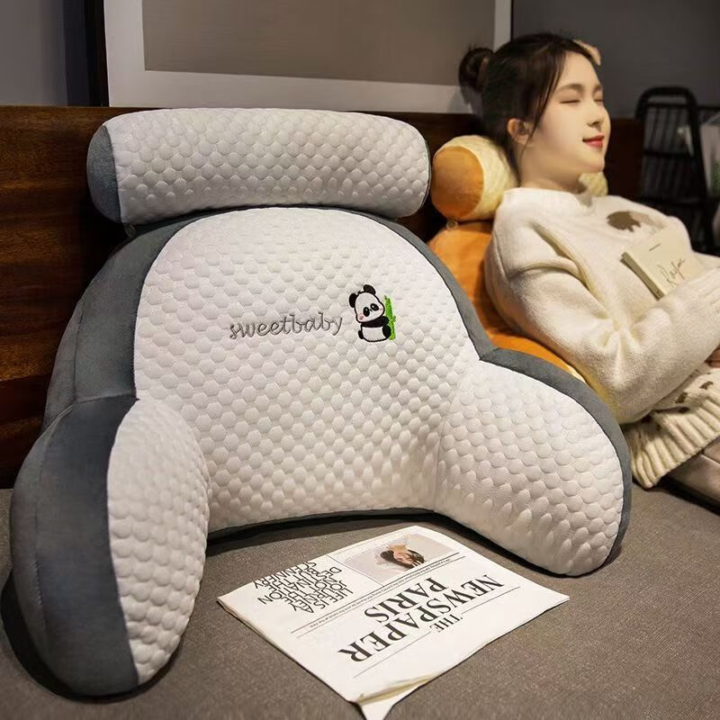 星寇熊猫夏凉3D冰豆豆靠垫低至18.9元